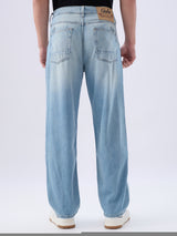 Men Ikemen Jeans Loose Fit Blue Low Rise