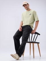 Men Ikemen Jeans Loose Fit Black Low Rise