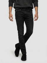 Men Rover Jeans Regular Fit Black Mid Rise