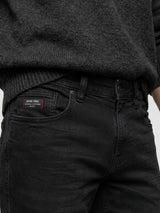 Men Rover Jeans Regular Fit Black Mid Rise