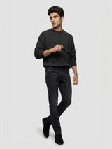Men Rover Jeans Regular Fit Black Mid Rise