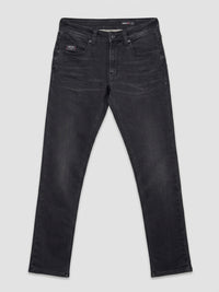 Men Rover Jeans Regular Fit Black Mid Rise