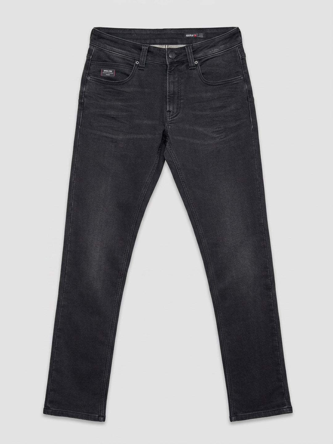 Men Rover Jeans Regular Fit Black Mid Rise