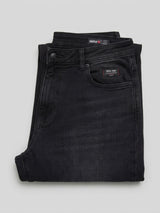 Men Rover Jeans Regular Fit Black Mid Rise