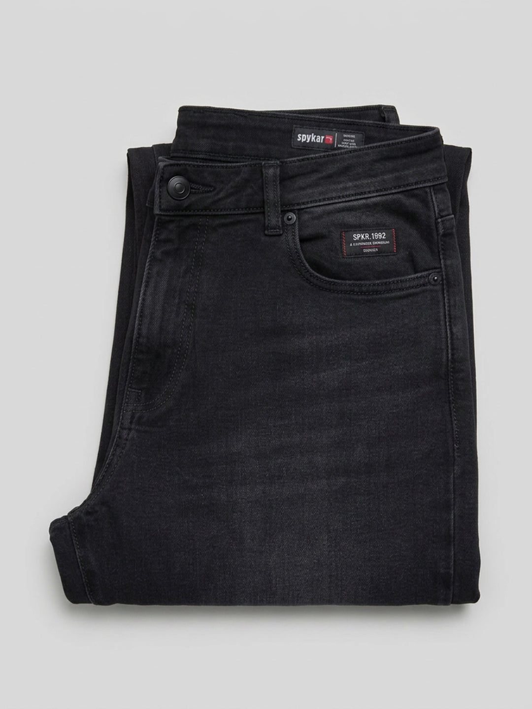 Men Rover Jeans Regular Fit Black Mid Rise