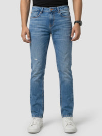 Men Nico Jeans Slim Fit Mid Blue Low Rise