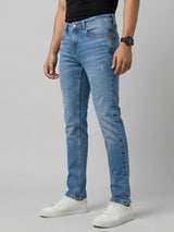 Men Nico Jeans Slim Fit Mid Blue Low Rise