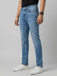 Men Nico Jeans Slim Fit Mid Blue Low Rise