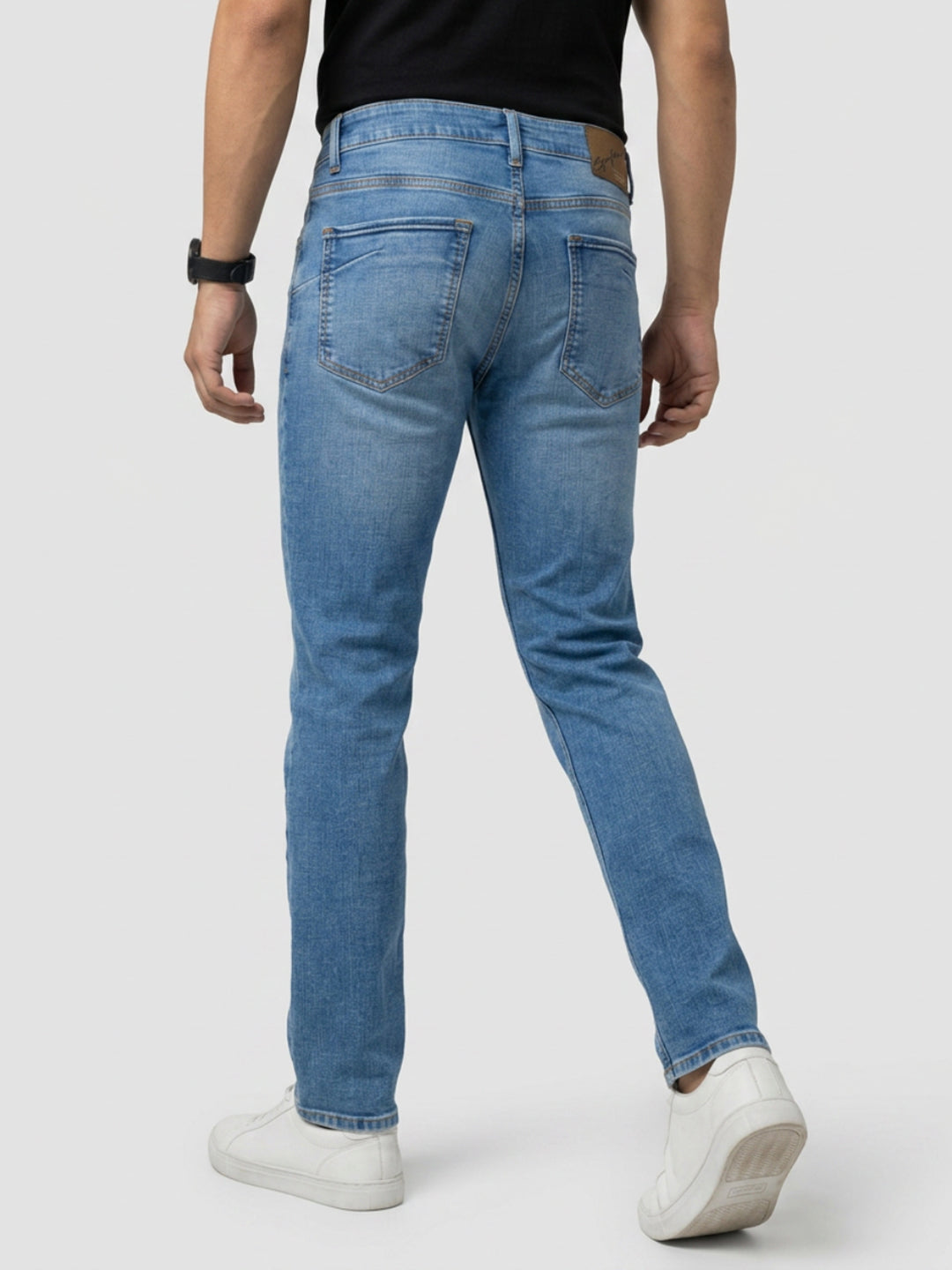 Men Nico Jeans Slim Fit Mid Blue Low Rise