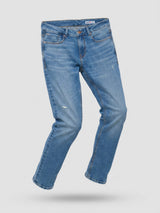 Men Nico Jeans Slim Fit Mid Blue Low Rise
