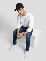 Men Rover Jeans Regular Fit Dark Blue Mid Rise