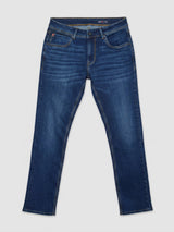 Men Rover Jeans Regular Fit Dark Blue Mid Rise