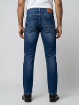 Men Ricardo Jeans Comfort Fit Dark Blue Mid Rise