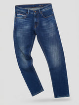Men Ricardo Jeans Comfort Fit Dark Blue Mid Rise