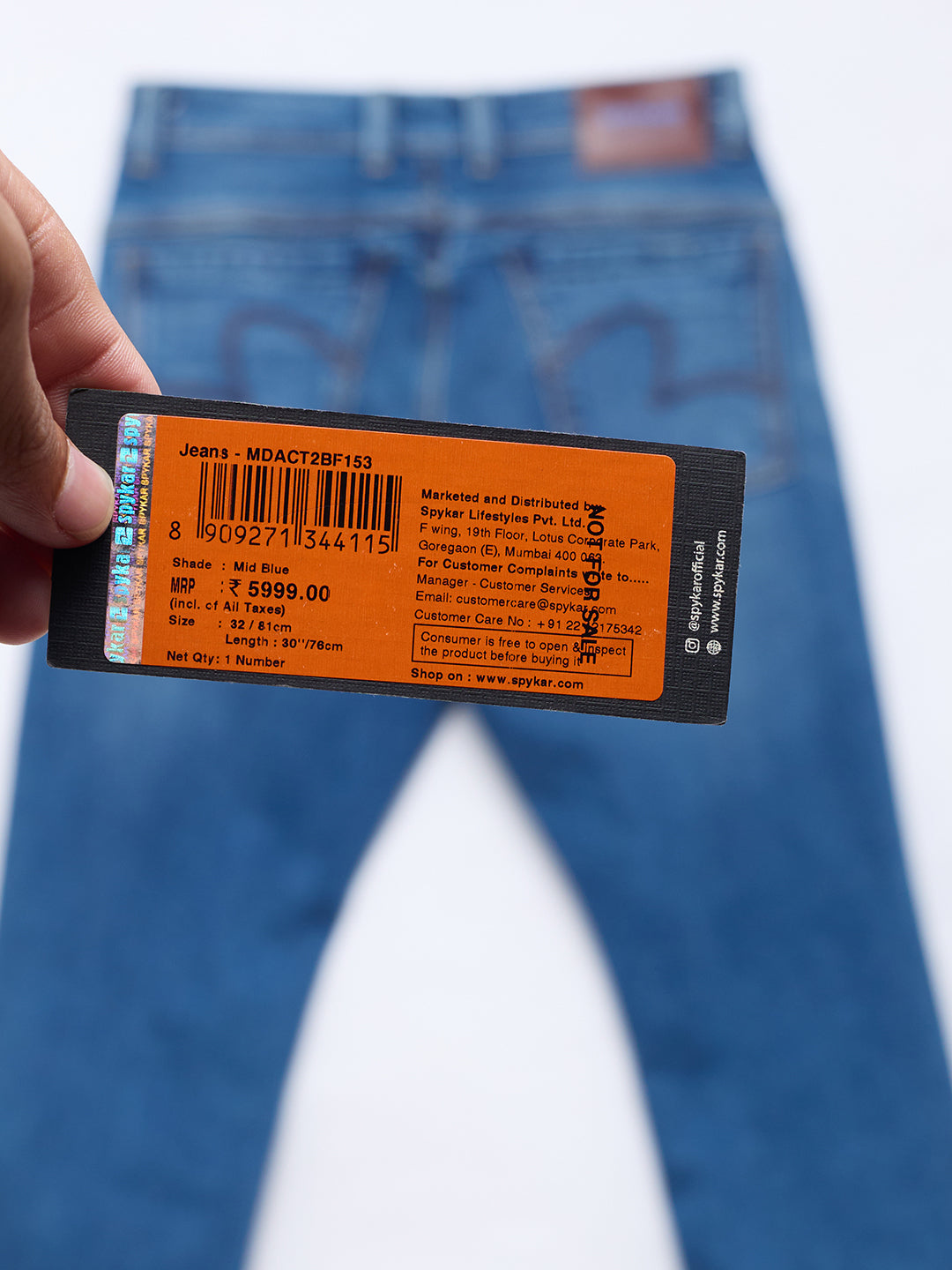 Men Chico Jeans Relaxed Fit Mid Blue Mid Rise