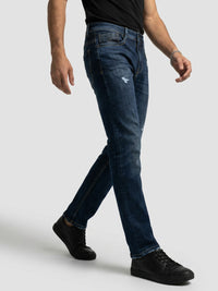 Men Chico Jeans Relaxed Fit Dark Blue Mid Rise