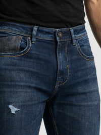Men Chico Jeans Relaxed Fit Dark Blue Mid Rise