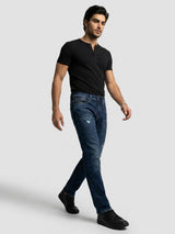 Men Chico Jeans Relaxed Fit Dark Blue Mid Rise