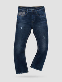 Men Chico Jeans Relaxed Fit Dark Blue Mid Rise