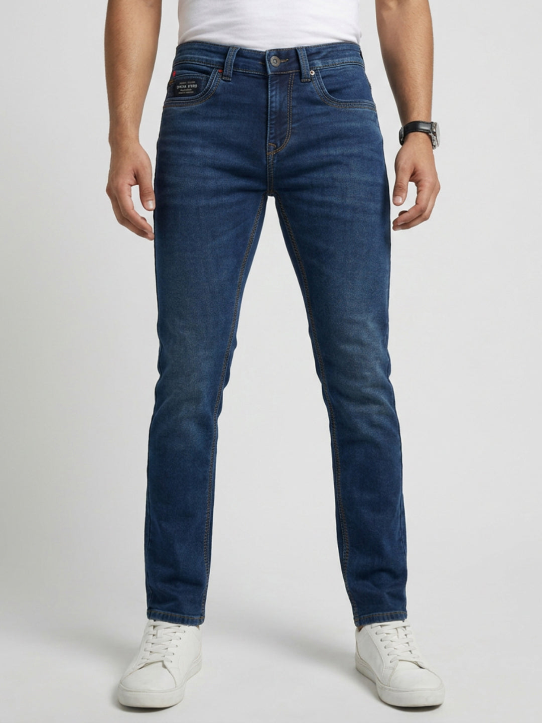 Men Nico Jeans Slim Fit Dark Blue Low Rise