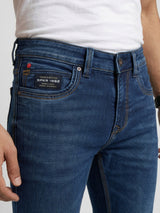 Men Nico Jeans Slim Fit Dark Blue Low Rise