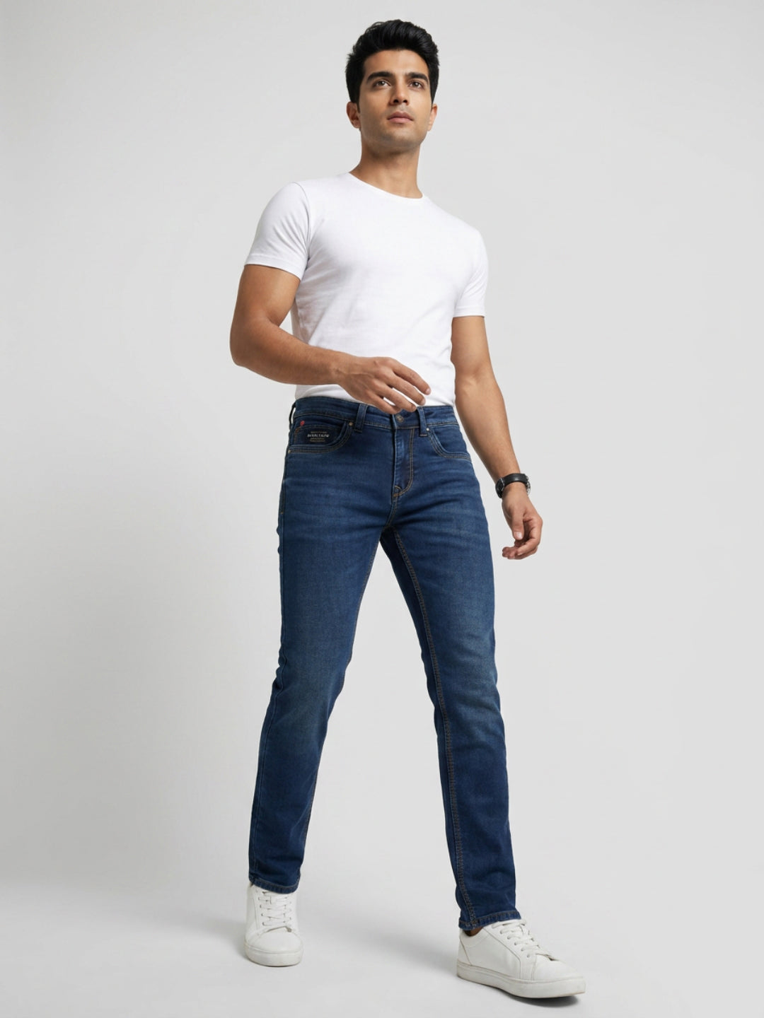Men Nico Jeans Slim Fit Dark Blue Low Rise