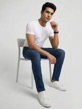 Men Nico Jeans Slim Fit Dark Blue Low Rise