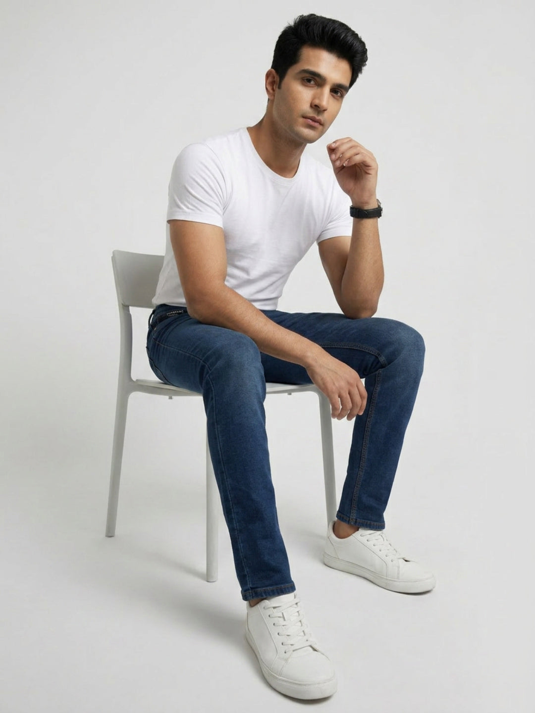 Men Nico Jeans Slim Fit Dark Blue Low Rise