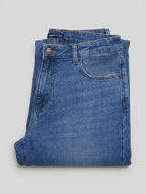 Men Rover Jeans Regular Fit Dark Blue Mid Rise