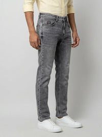 Men Rover Jeans Regular Fit Black Mid Rise