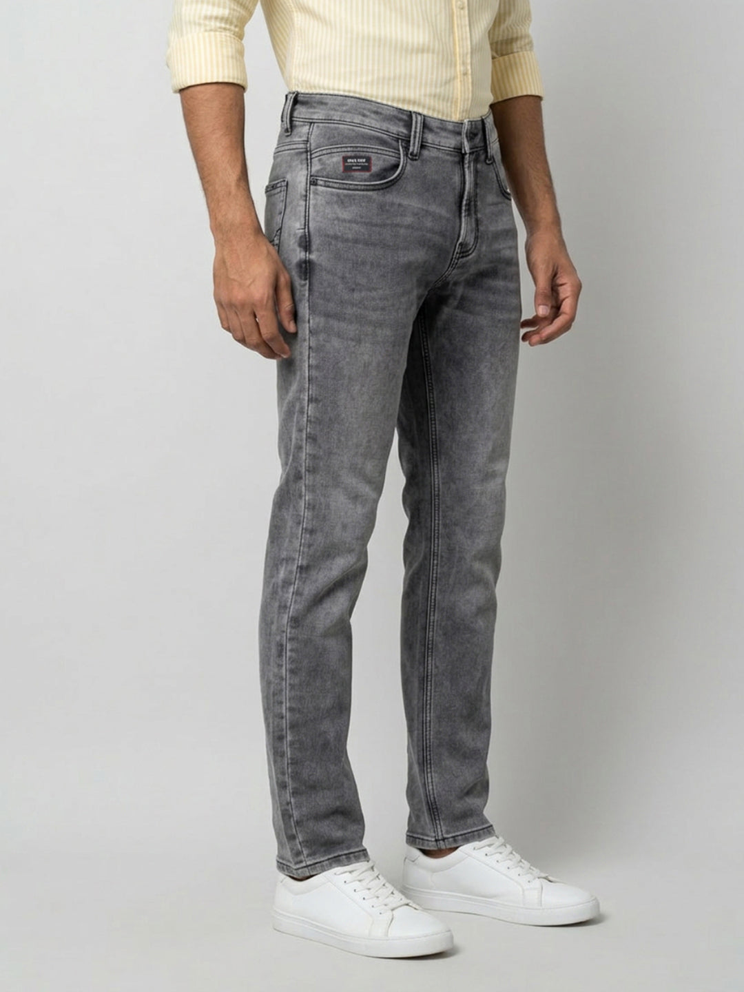 Men Rover Jeans Regular Fit Black Mid Rise