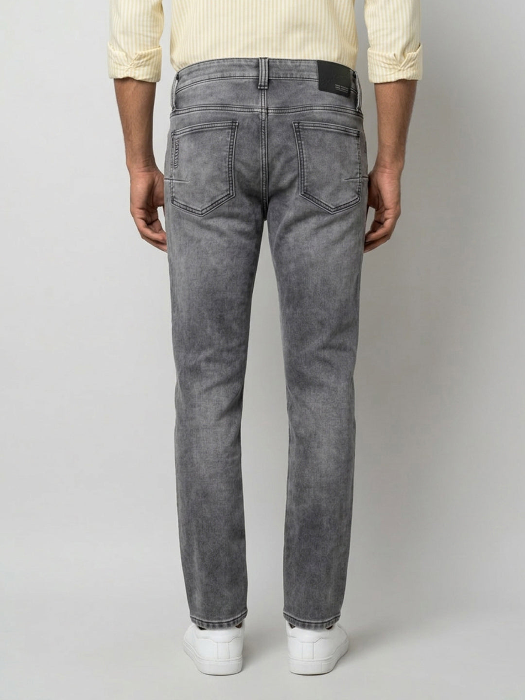 Men Rover Jeans Regular Fit Black Mid Rise