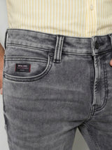 Men Rover Jeans Regular Fit Black Mid Rise