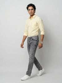 Men Rover Jeans Regular Fit Black Mid Rise