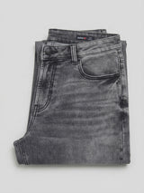 Men Rover Jeans Regular Fit Black Mid Rise