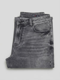 Men Rover Jeans Regular Fit Black Mid Rise