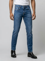 Men Nico Jeans Slim Fit Mid Blue Low Rise