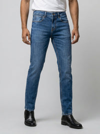 Men Nico Jeans Slim Fit Mid Blue Low Rise
