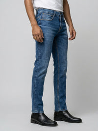 Men Nico Jeans Slim Fit Mid Blue Low Rise