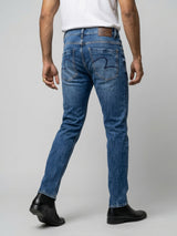 Men Nico Jeans Slim Fit Mid Blue Low Rise