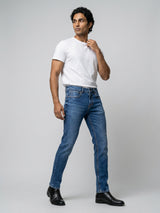 Men Nico Jeans Slim Fit Mid Blue Low Rise