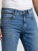 Men Rover Jeans Regular Fit Mid Blue Mid Rise