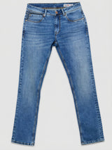 Men Rover Jeans Regular Fit Mid Blue Mid Rise
