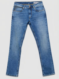 Men Rover Jeans Regular Fit Mid Blue Mid Rise