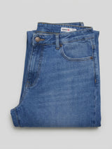 Men Rover Jeans Regular Fit Mid Blue Mid Rise