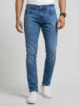 Men Nico Jeans Slim Fit Mid Blue Low Rise