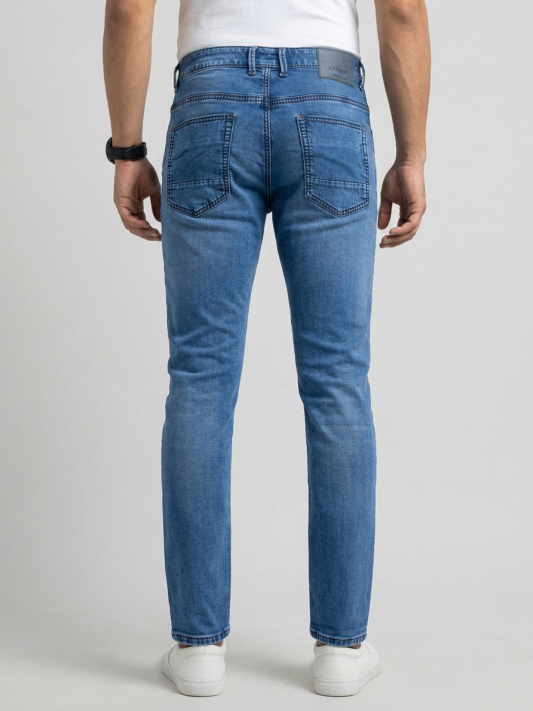 Men Nico Jeans Slim Fit Mid Blue Low Rise