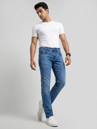 Men Nico Jeans Slim Fit Mid Blue Low Rise