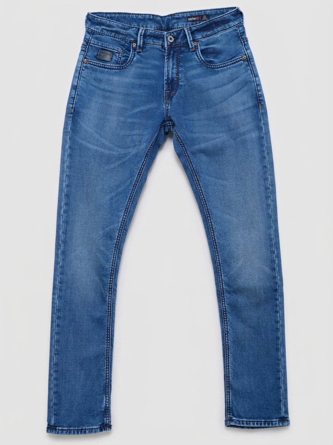 Men Nico Jeans Slim Fit Mid Blue Low Rise