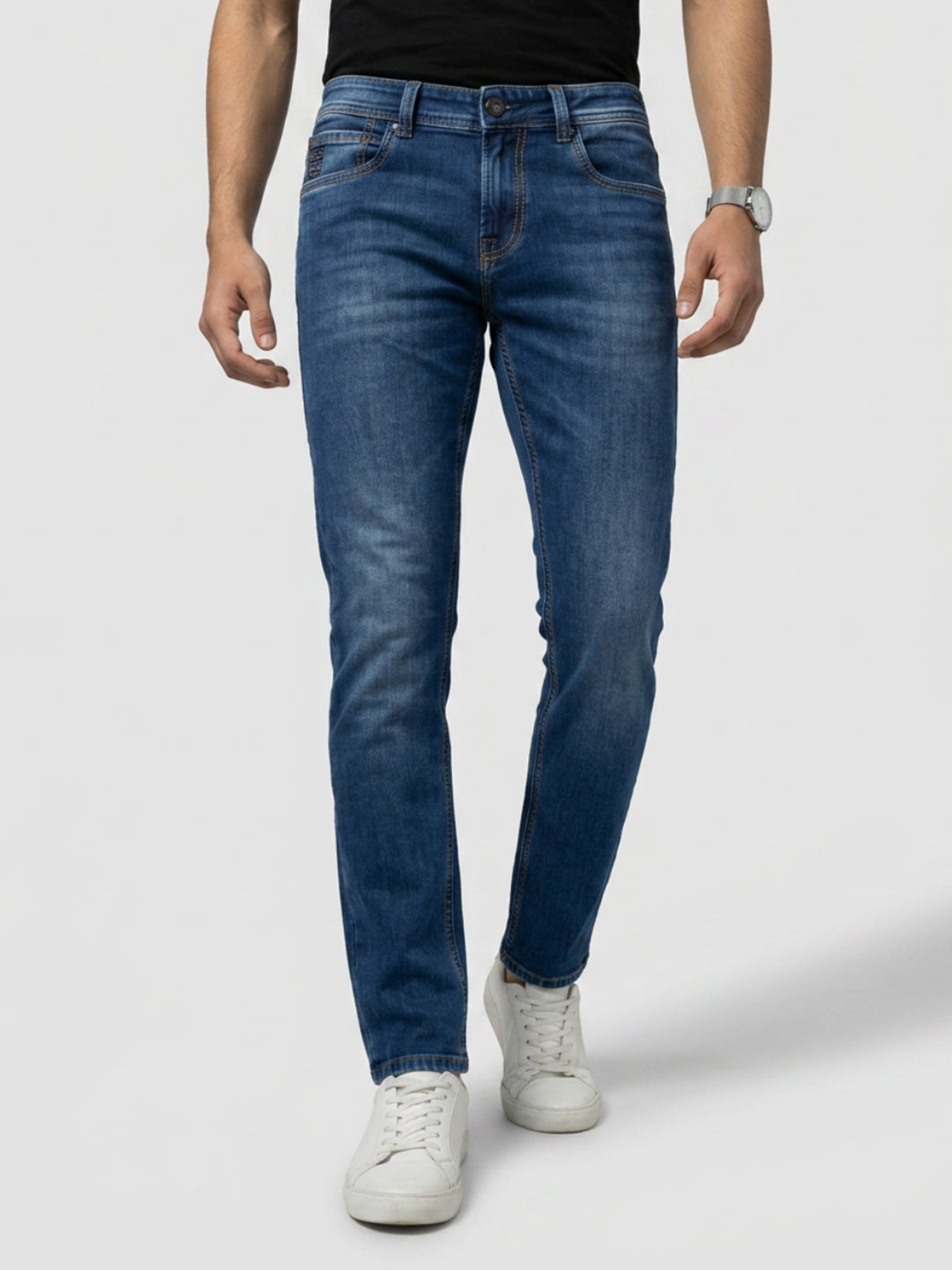 Men Nico Jeans Slim Fit Dark Blue Low Rise